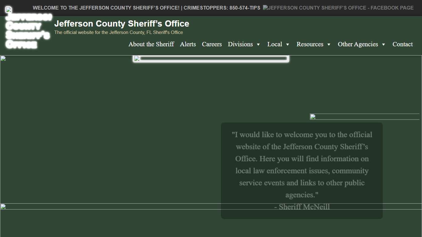 Jefferson County Sheriff’s Office – The official website for the Jefferson County, FL Sheriff's Office