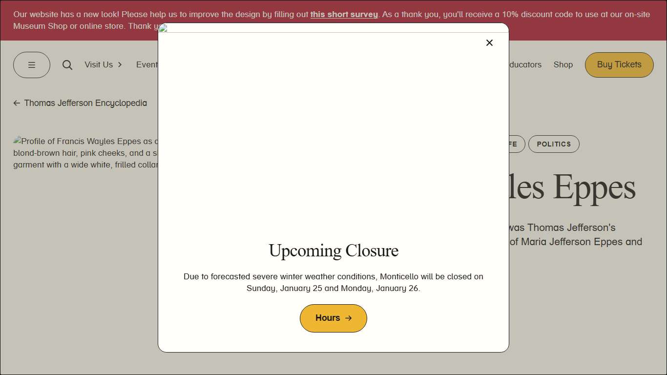 Monticello Francis Wayles Eppes
